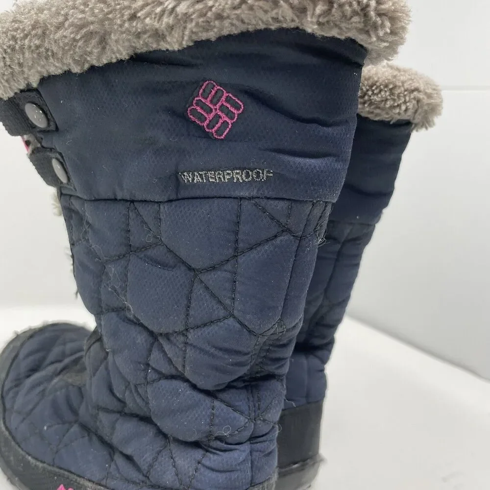 Columbia Girls Minx Mid II 200 Gram Waterproof Winter Snow Boots Girl's Size 1